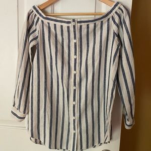 NWOT Derek Lam 10 Crosby Striped Top, Size M